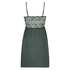 Vera jersey lace slip dress, Green