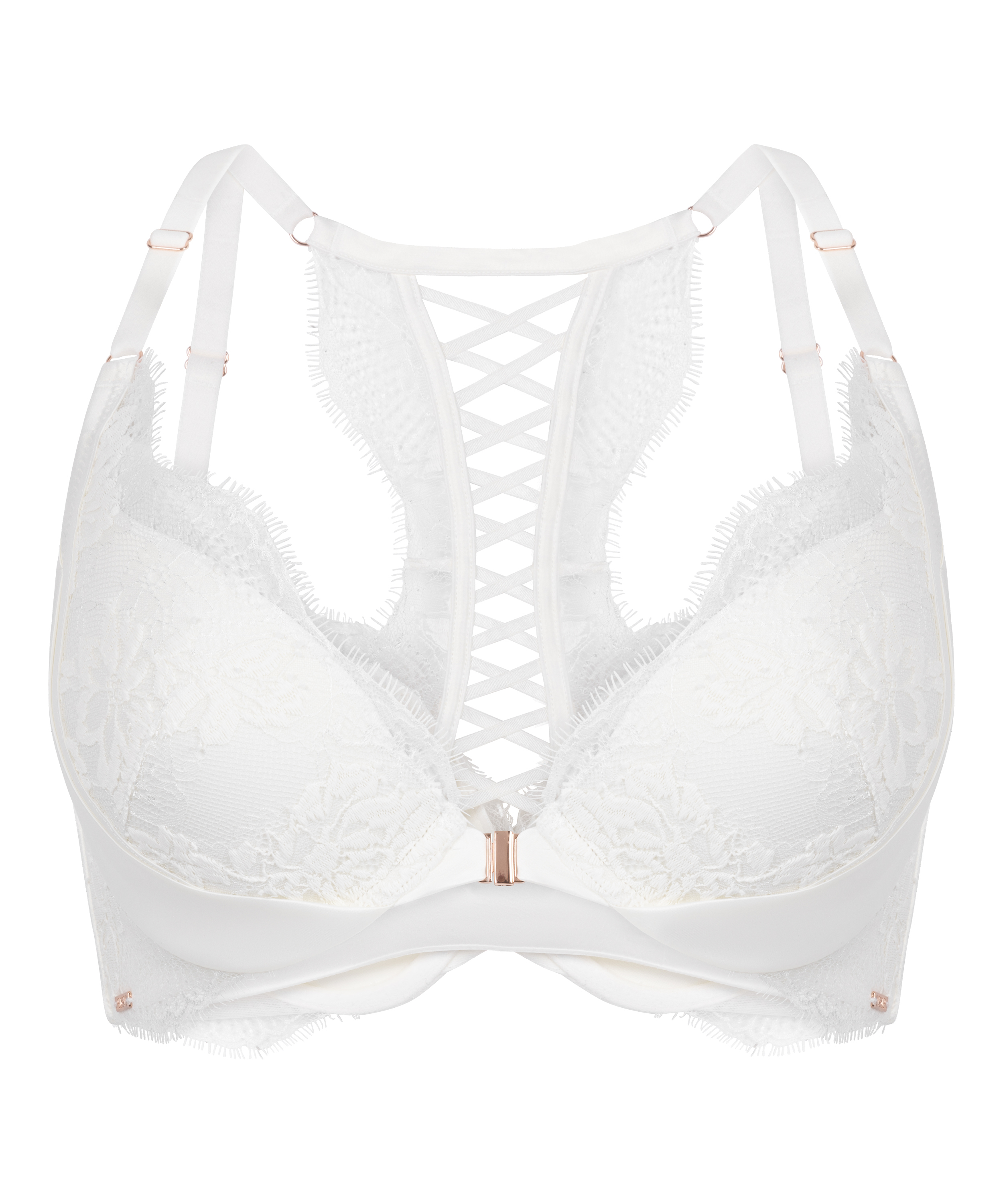 Tiah Padded Underwired Push-up Bra, White, main