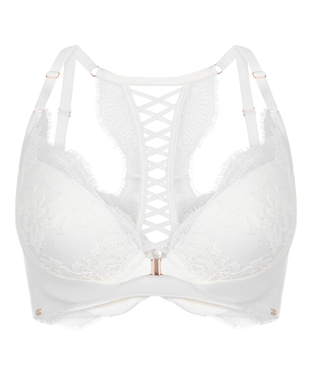 Tiah Padded Underwired Push-up Bra, White