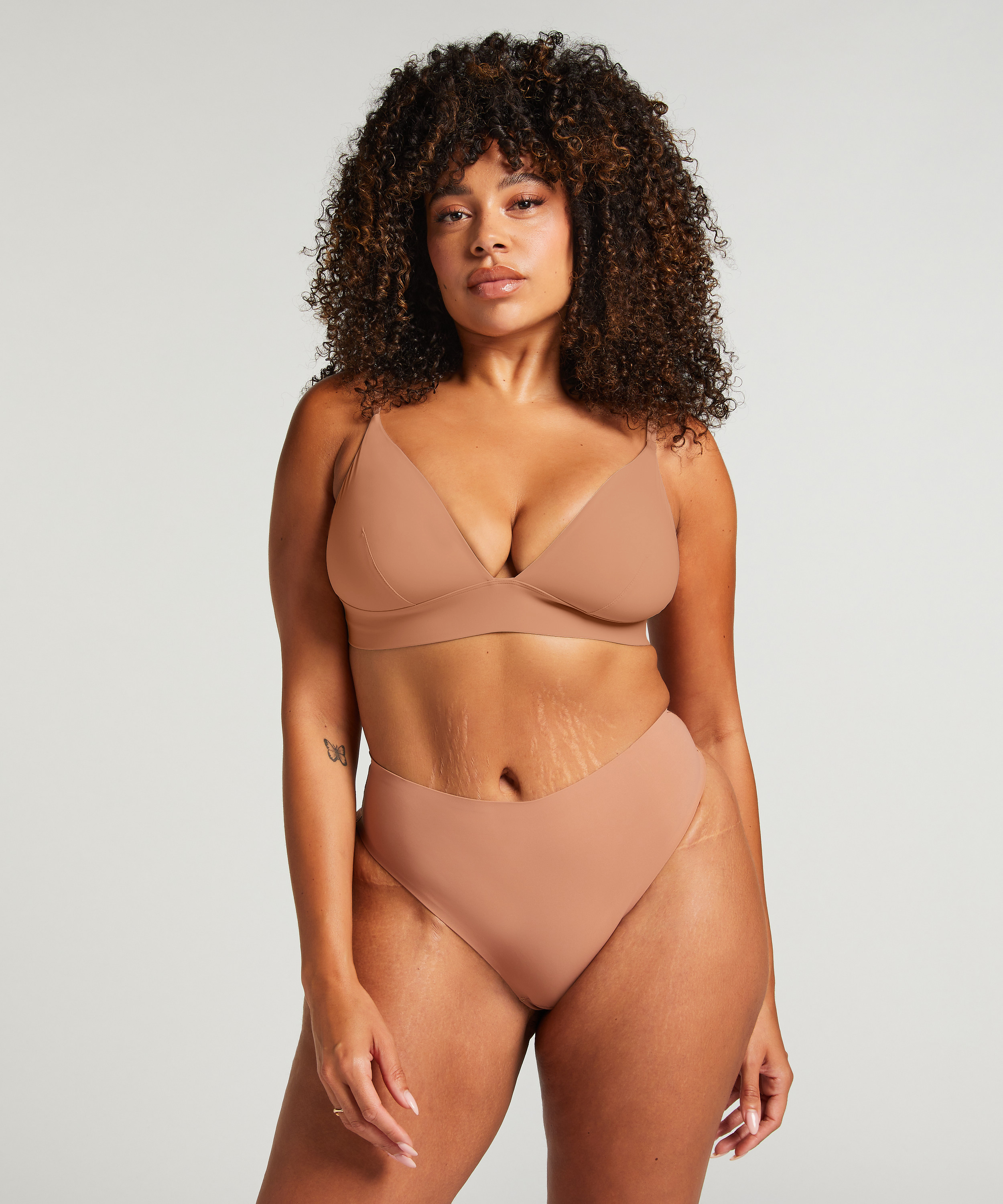 Smooth Thong, Brown, main