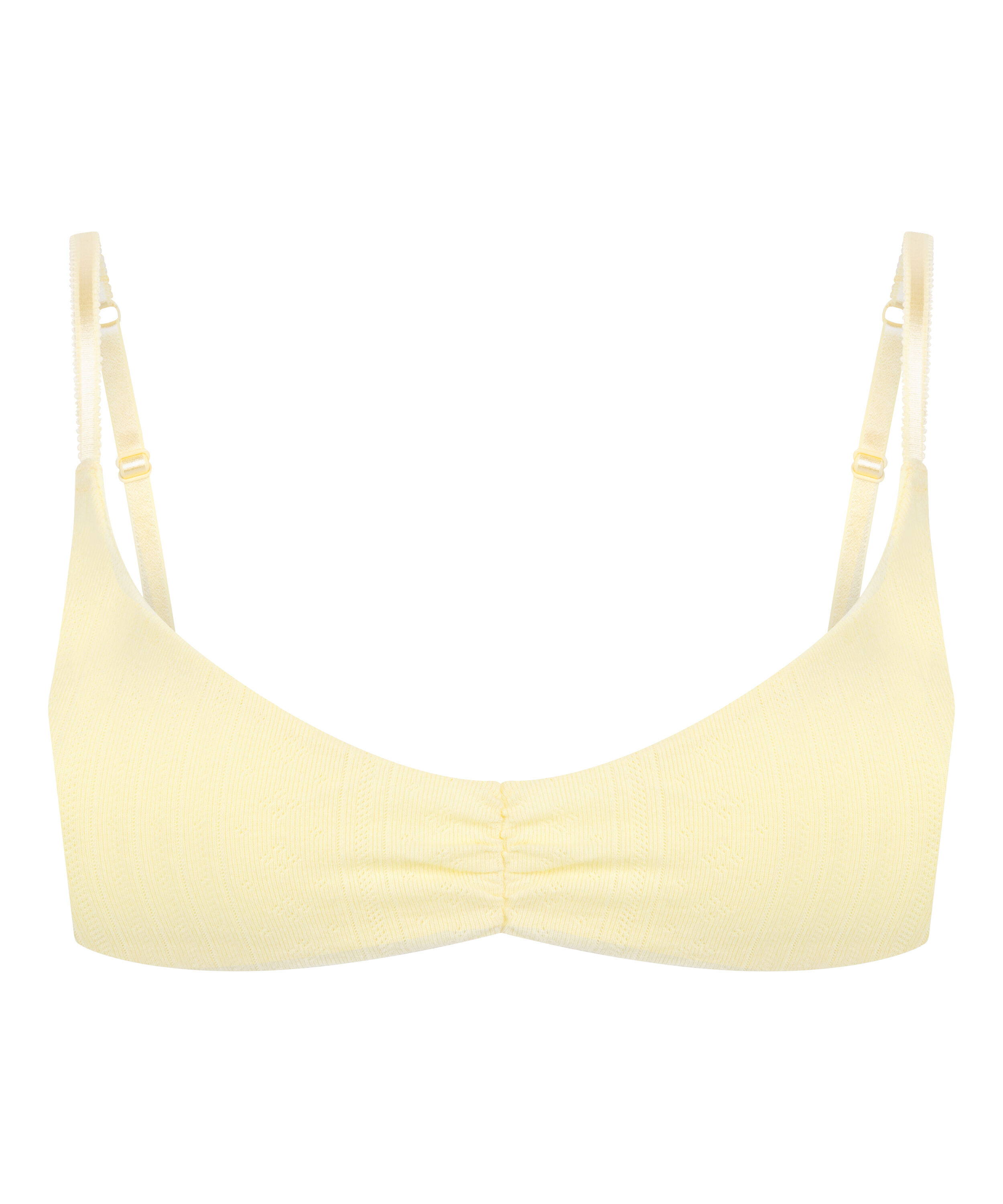 Pointelle Bralette, Yellow