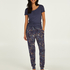 Tall Ditzy Floral pyjama bottoms, Blue