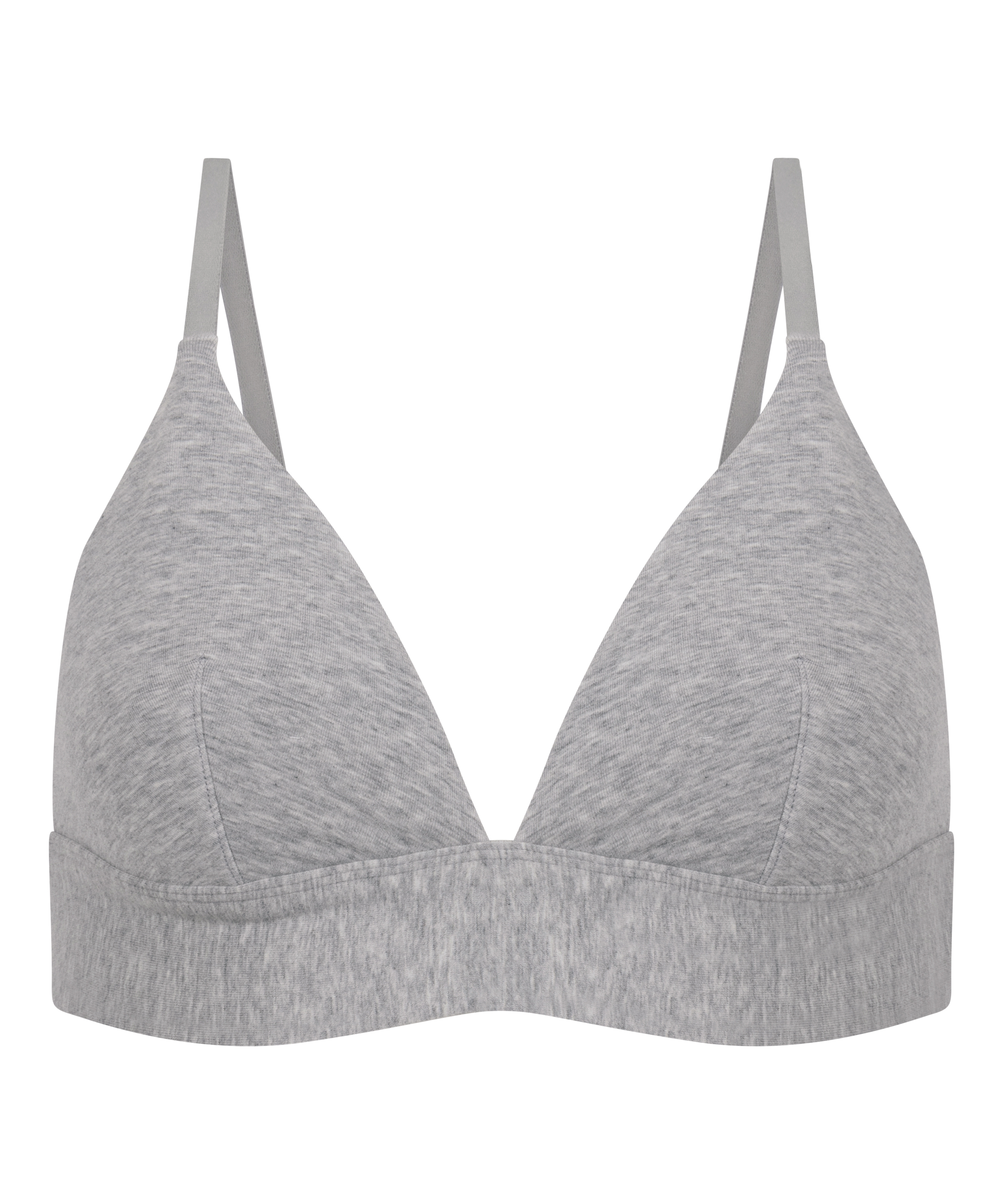 Cotton Bralette, Grey, main