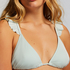 Fiji Triangle Bikini Top, Blue
