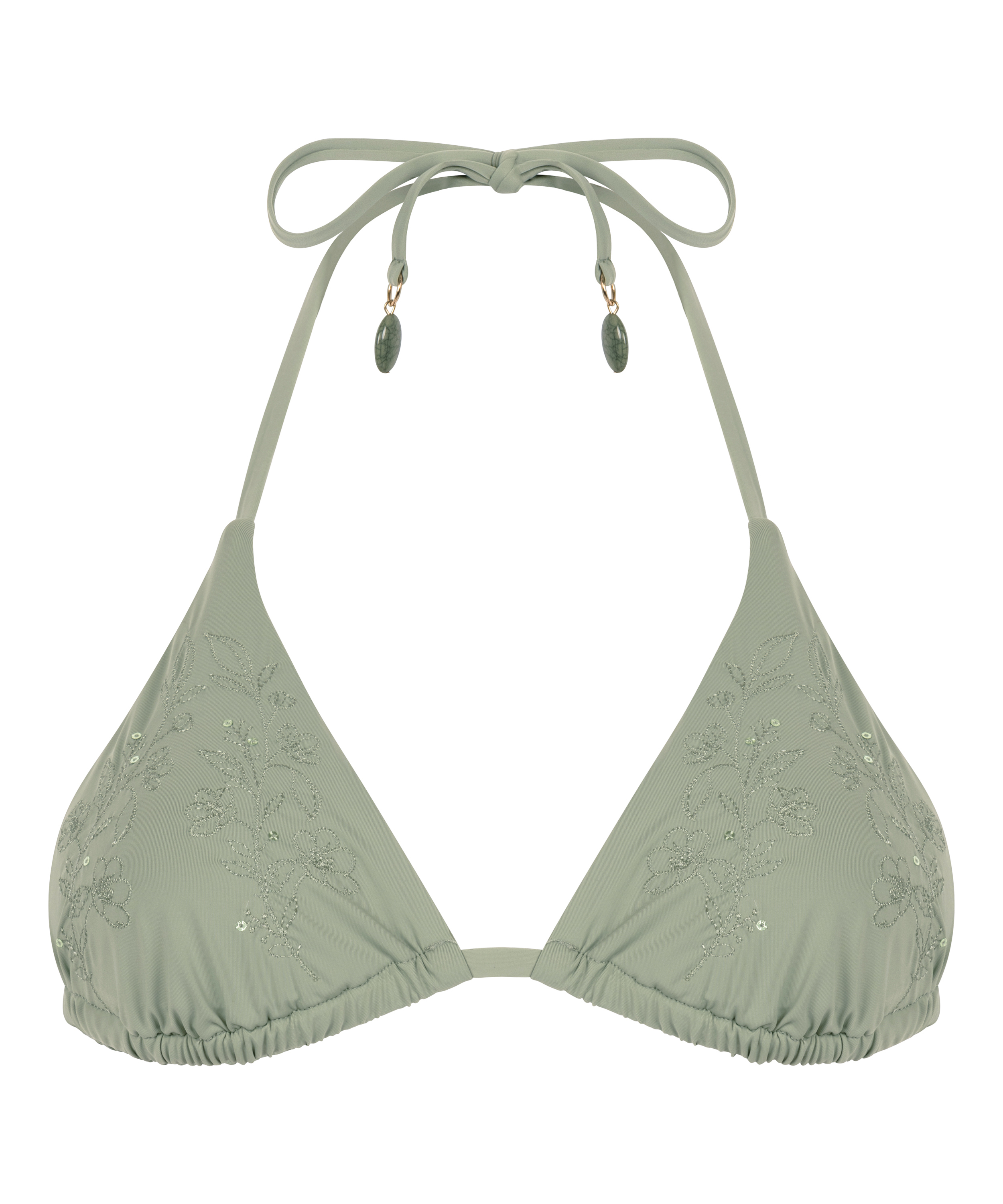 Giselle Triangle Bikini Top, Green, main