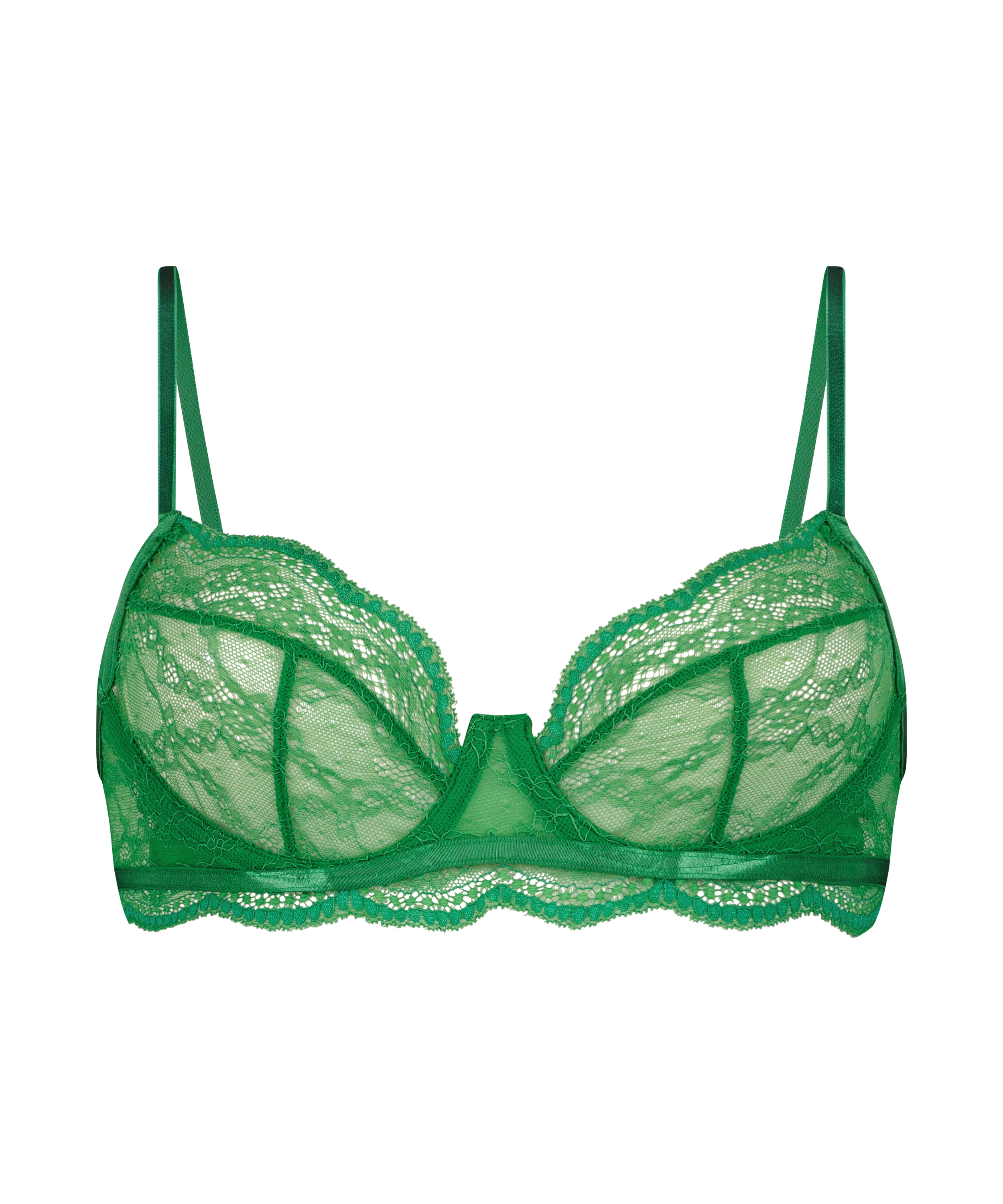 Isabelle Non-Padded Underwired Bra, Green, main