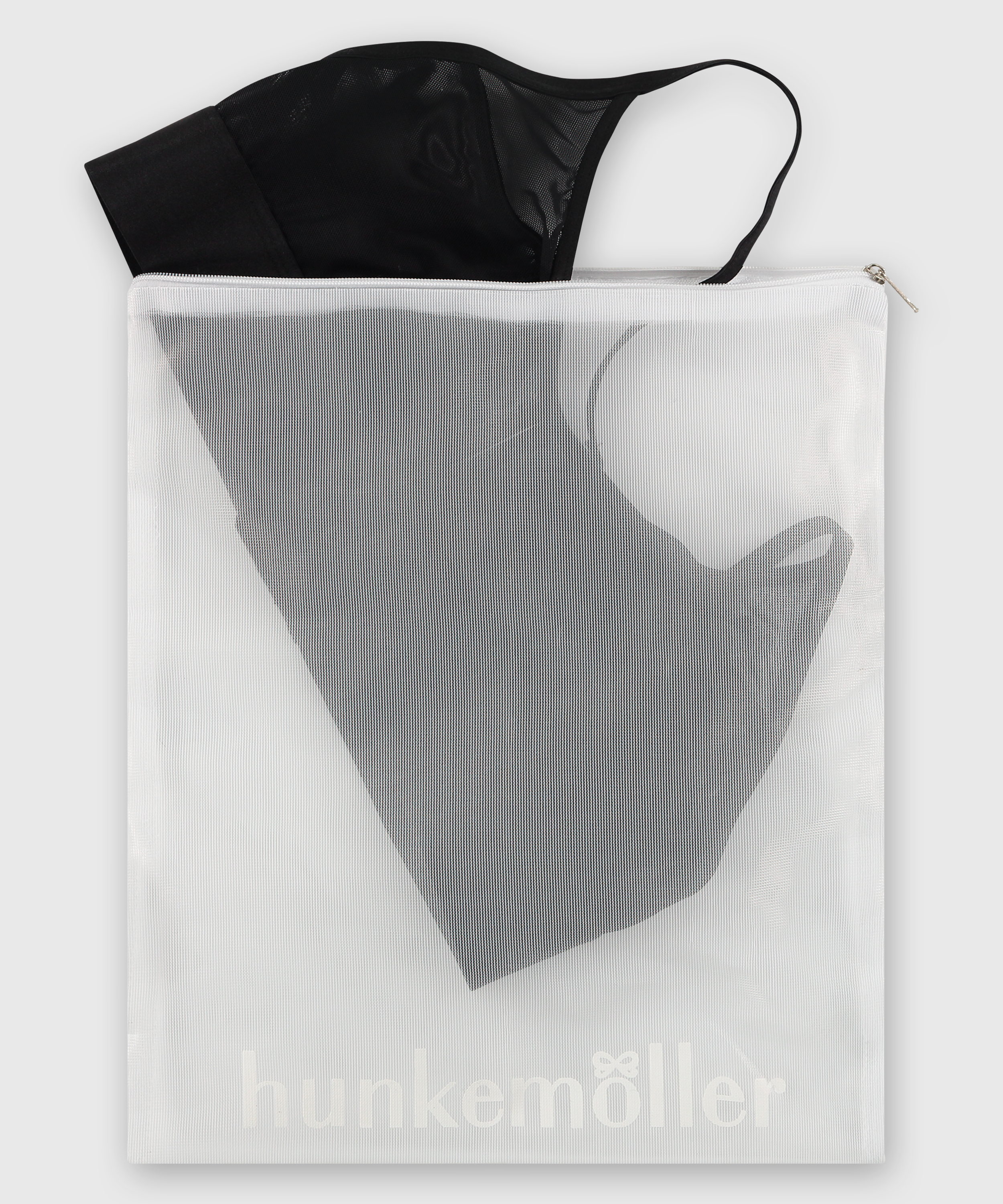 Hosiery bag zipper, White, main