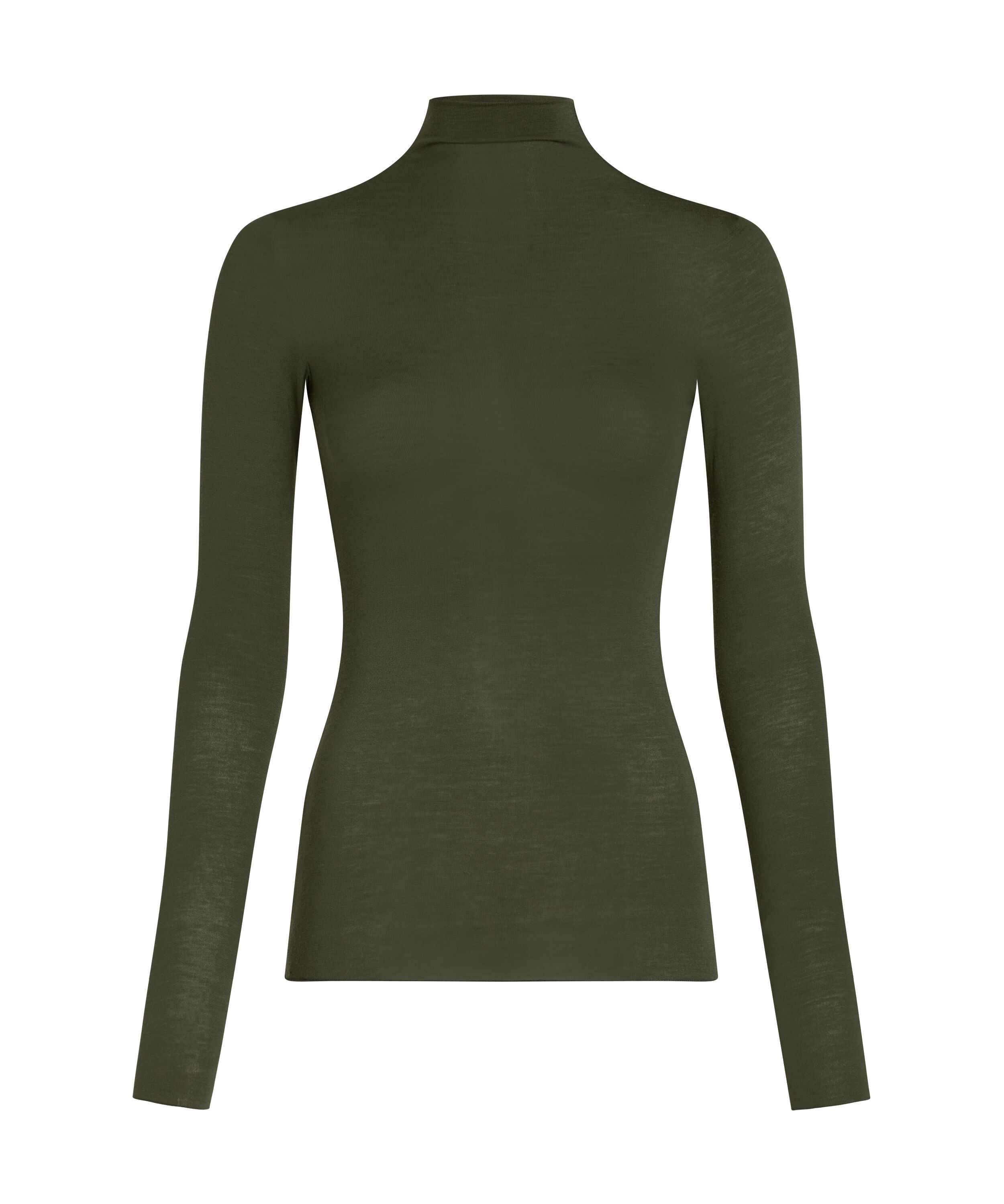super soft Turtleneck shirt with Cashmere, Green