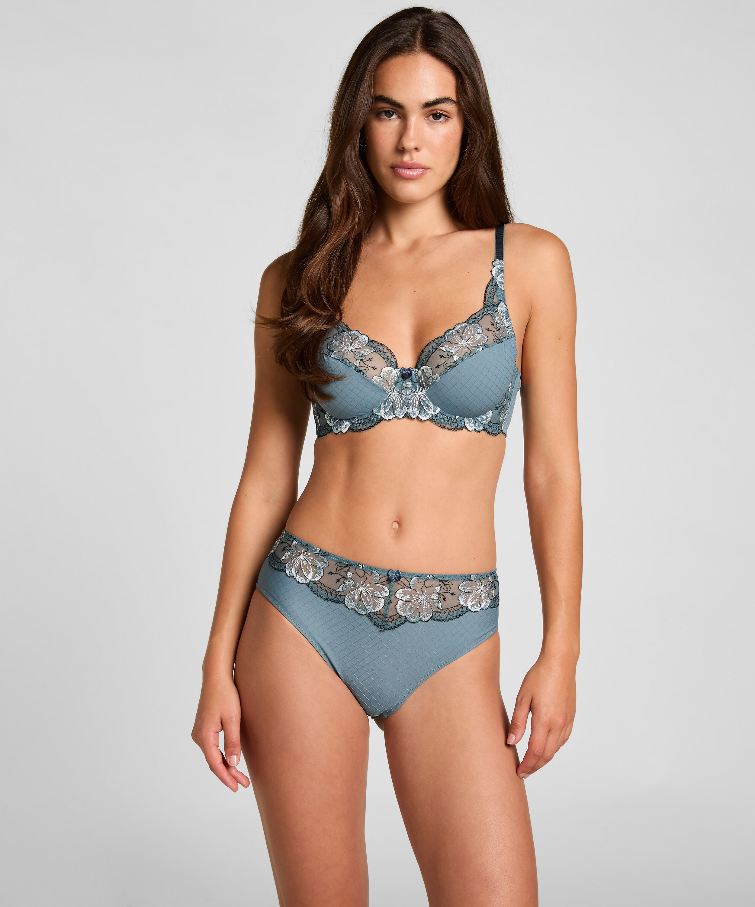 High Waisted Slip Helena, Blue