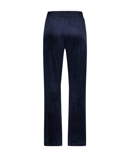 Velour Joggers, Blue