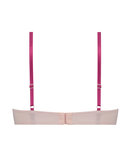 Plunge Padded Underwired Bra, Pink