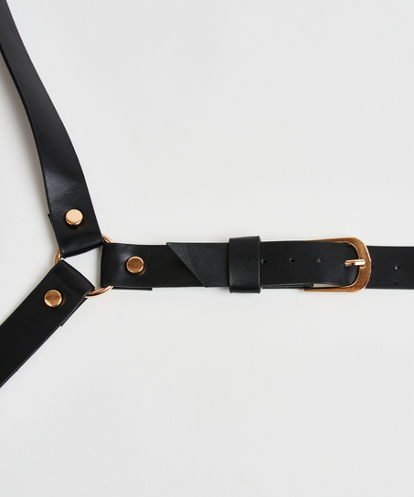 Private Body Harness Choker, Black
