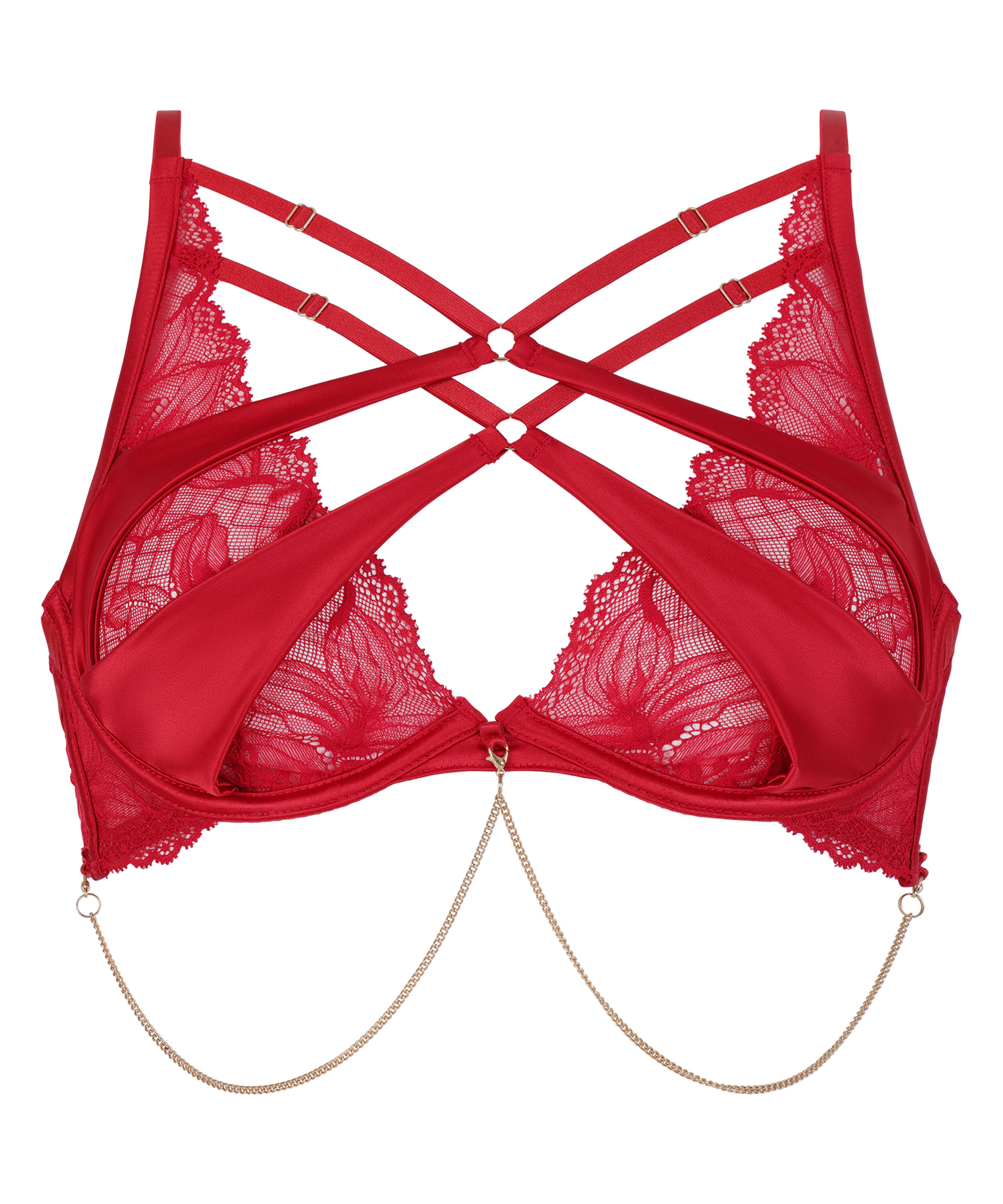 Chayna Non-Padded Underwired Bra, Red