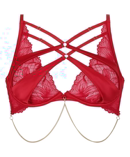 Chayna Non-Padded Underwired Bra, Red