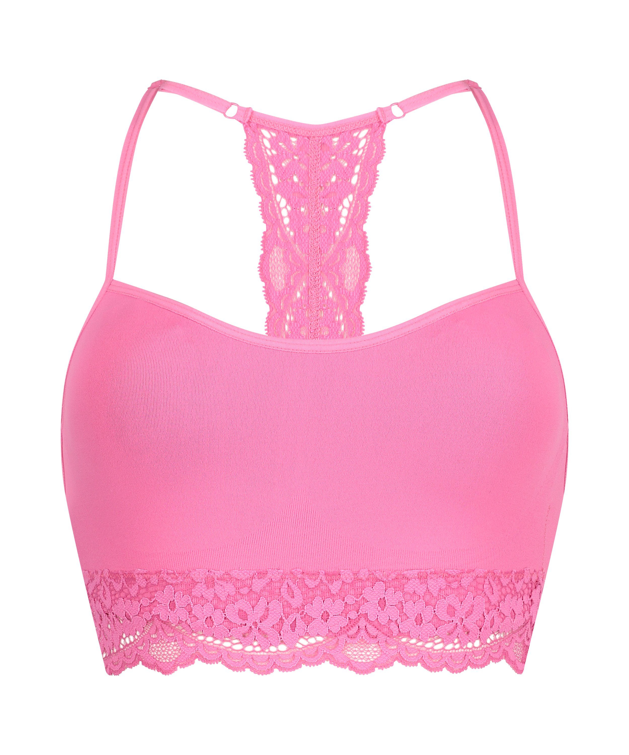 Marine seamless bralette, Pink, main