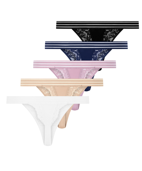 5-pack Sully Thong, Blue