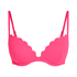 Scallop push-up underwired bikini top Cup A - E, Pink