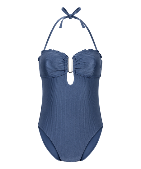 Sardinia Bandeau Bathinsuit, Blue