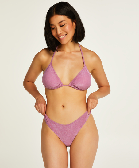 Tasmania triangle bikini top, Purple
