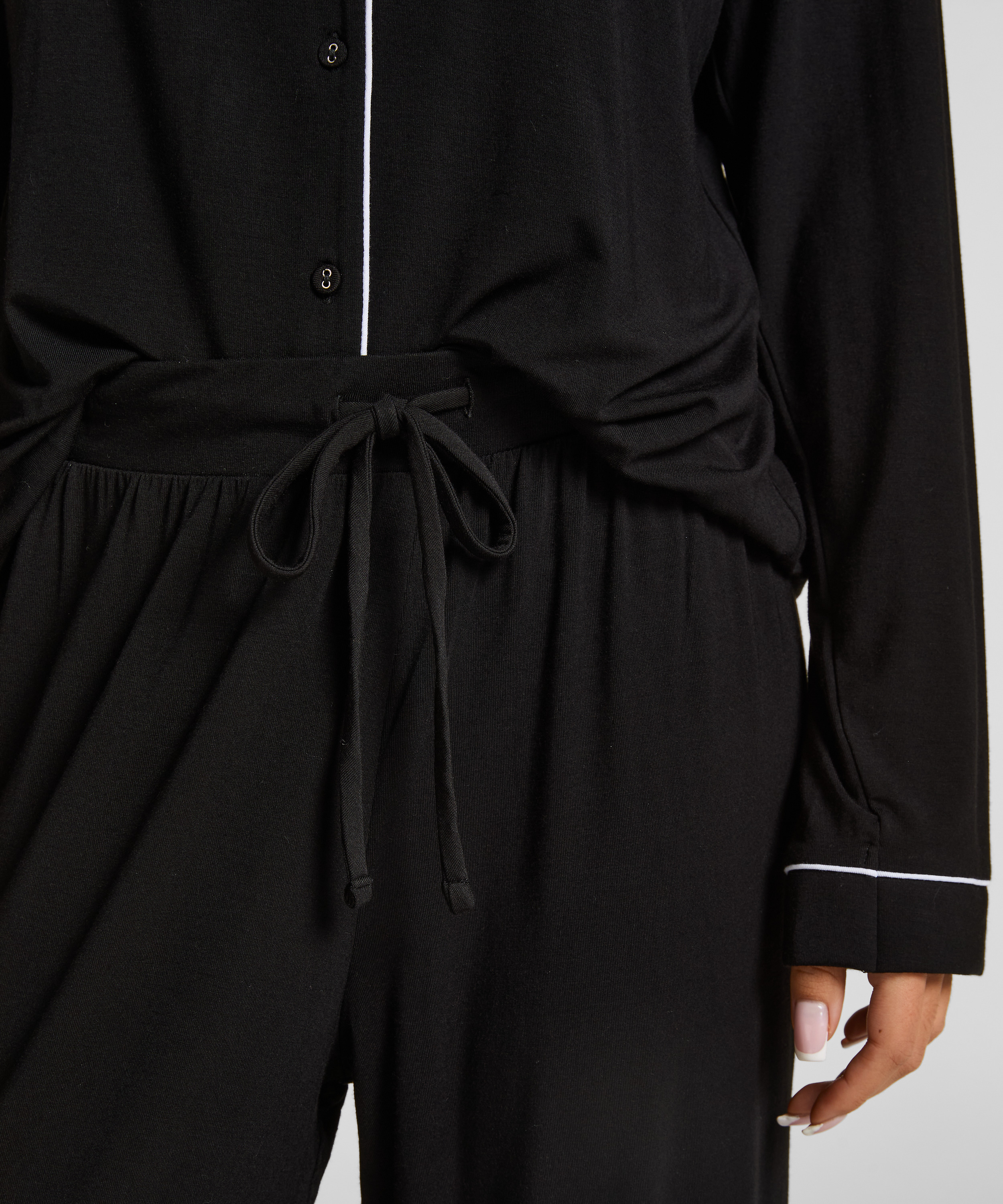 Essential Jersey Pants, Black, main