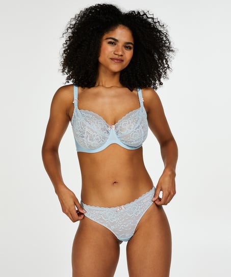 Non-Padded Underwired Bra Theresa, Blue