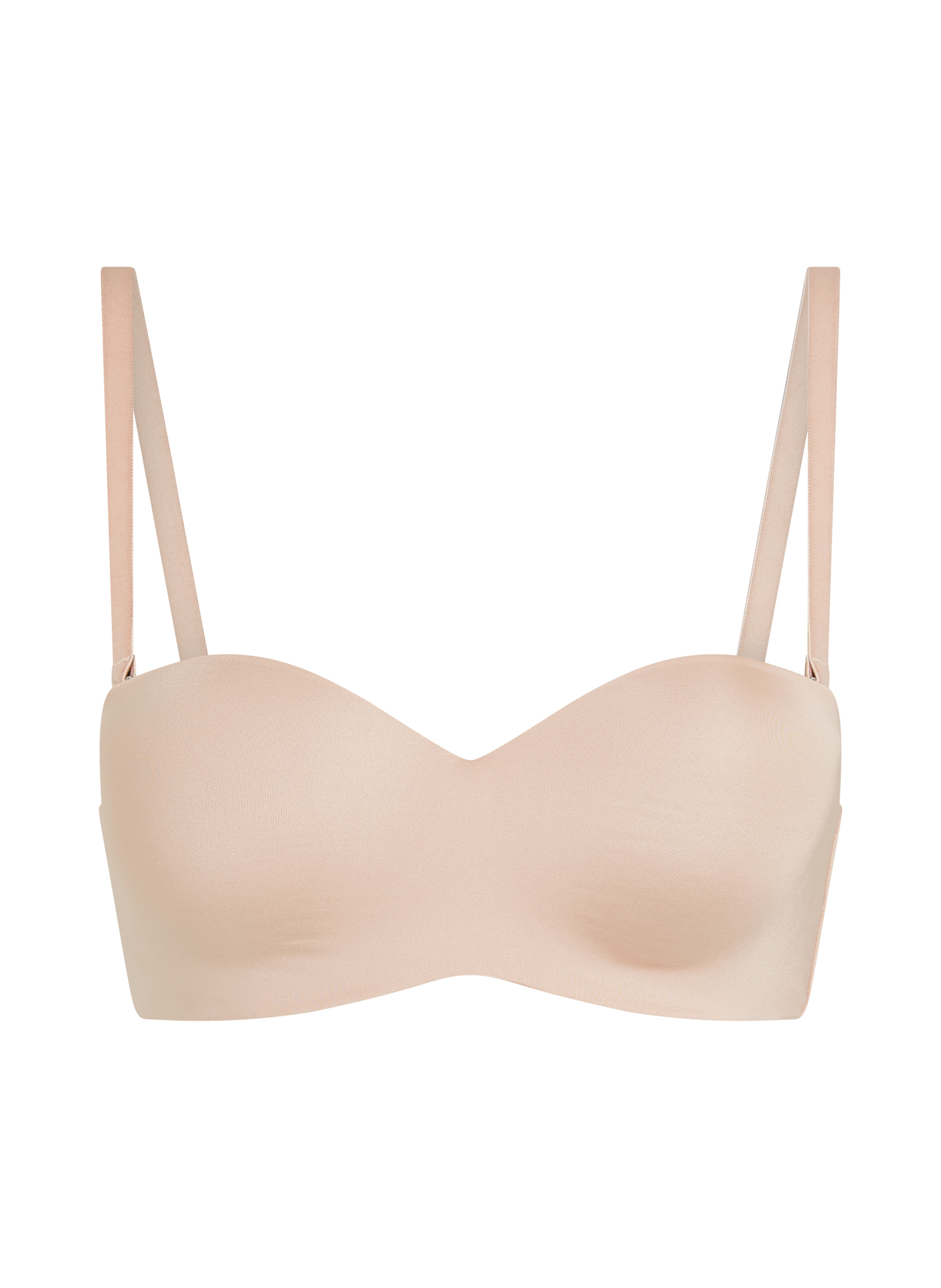 Smooth Padded Underwired Strapless Push-Up Bra, Beige, main