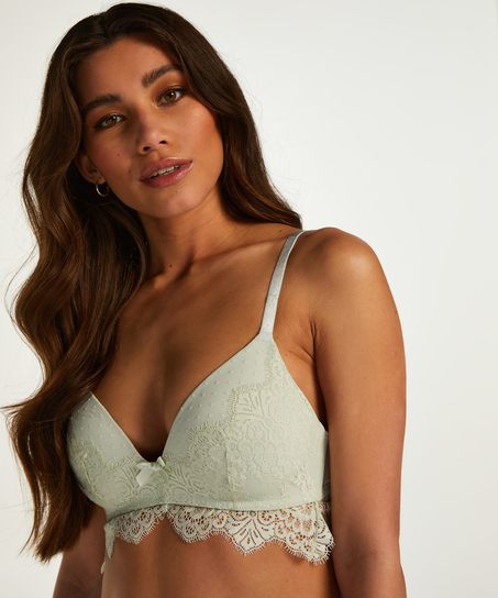 Marilee Padded Longline Non-Underwired Bra, Green