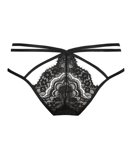 Seraphina open crotch Brazilian, Black