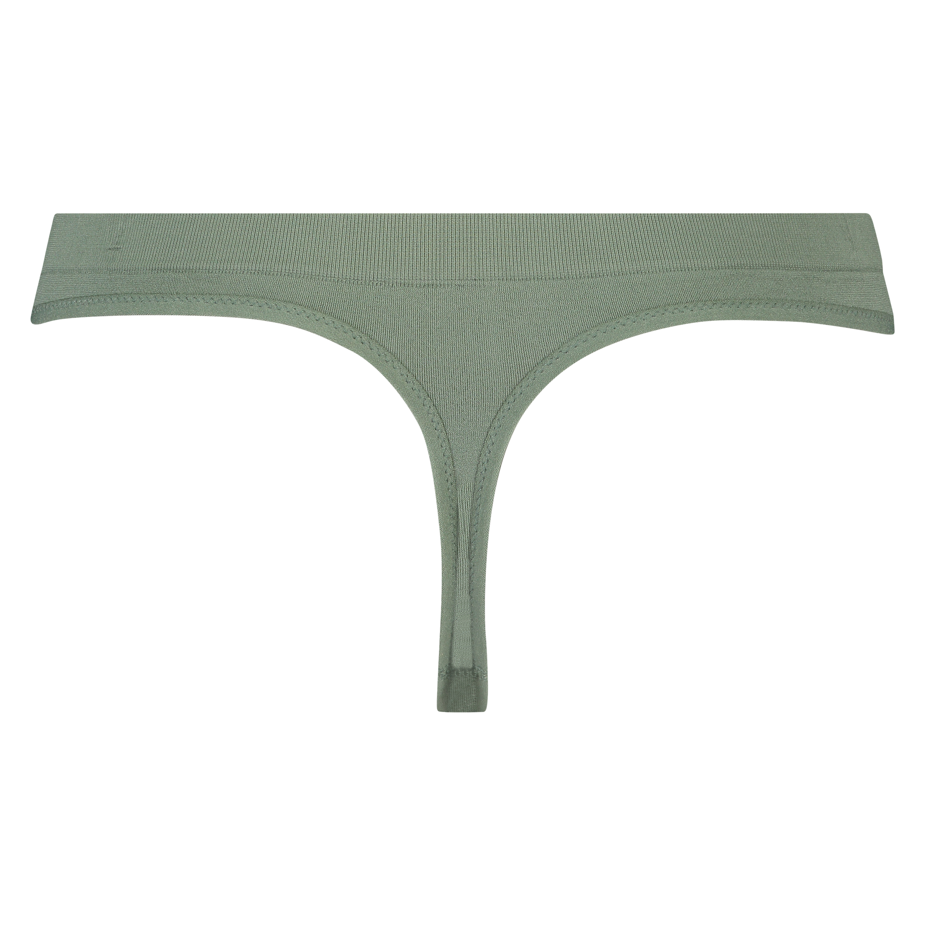 Seamless rib thong, Green, main
