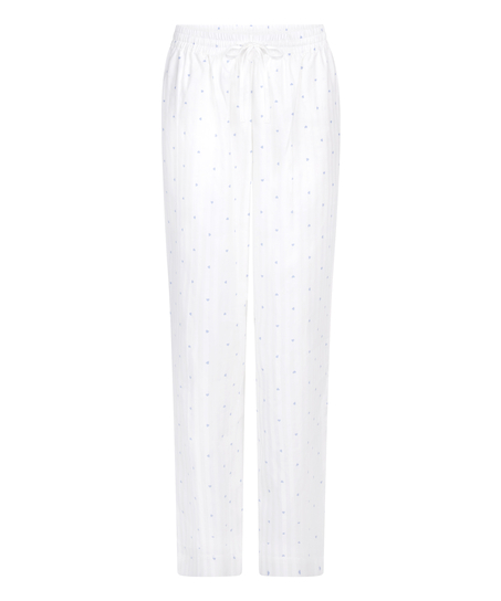 Jacquard Hearts Pyjama Bottoms, Blue