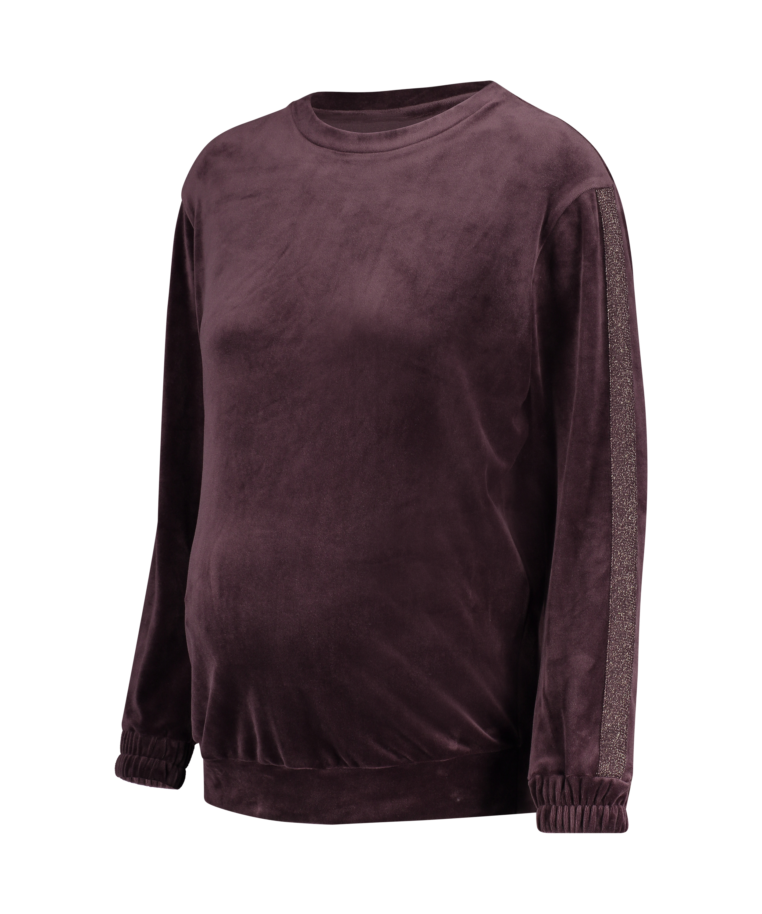 Velvet Shimmer maternity top, Purple, main