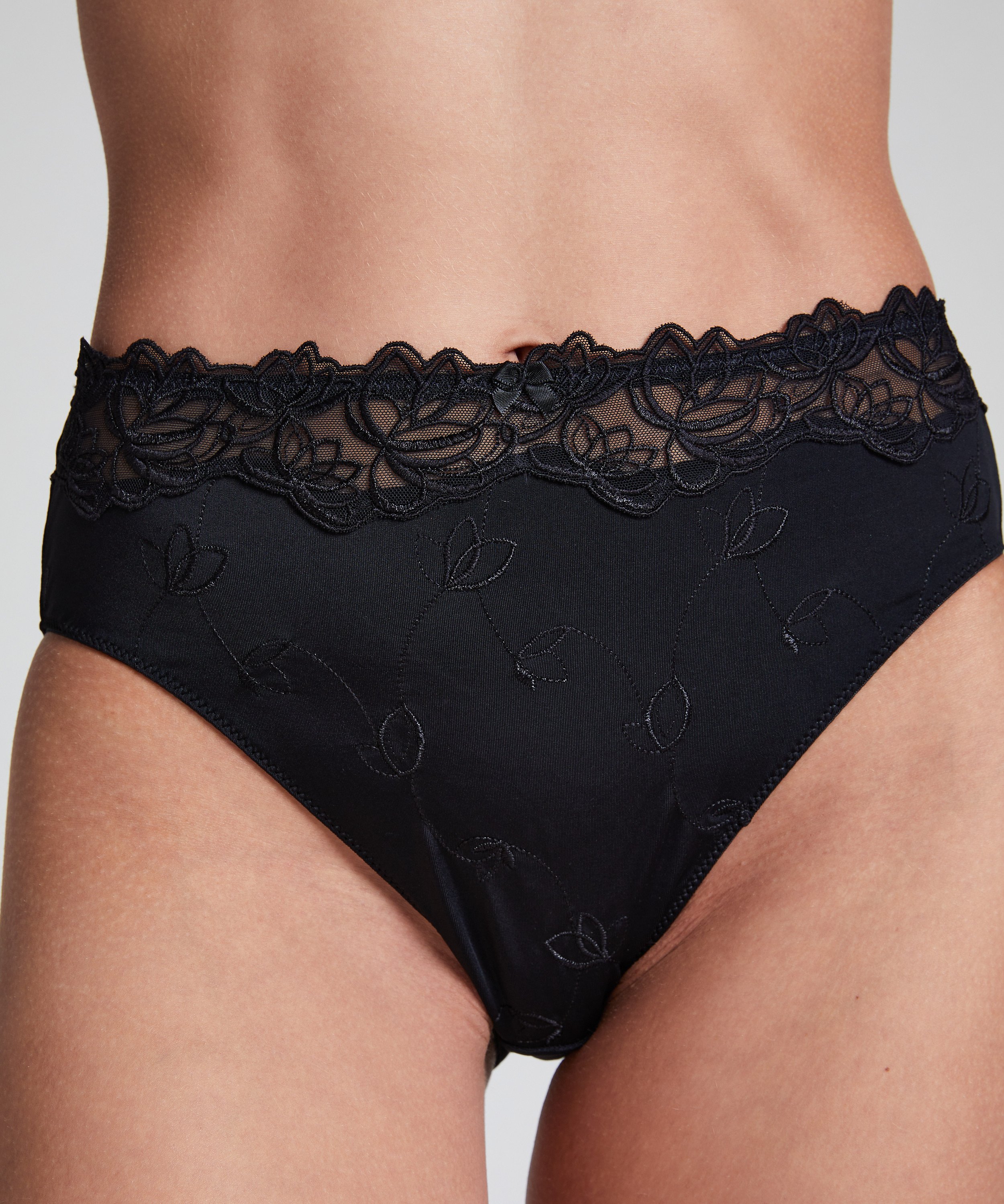 Diva High Knickers, Black, main