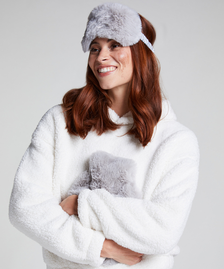 Hot Water Bottle Sleepingmask Set, Grey