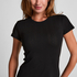 Pointelle Top, Black