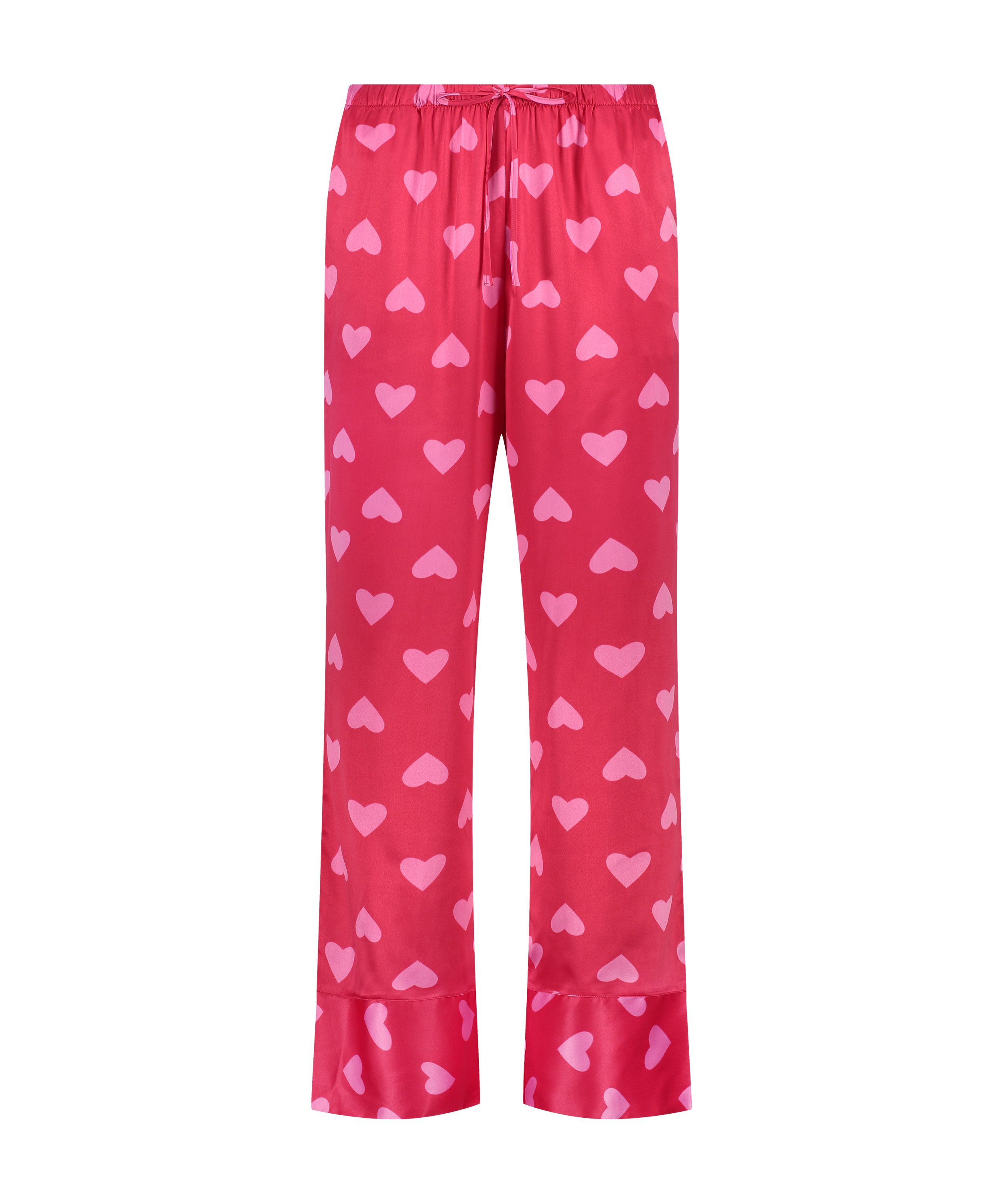 Satin Trousers, Red, main