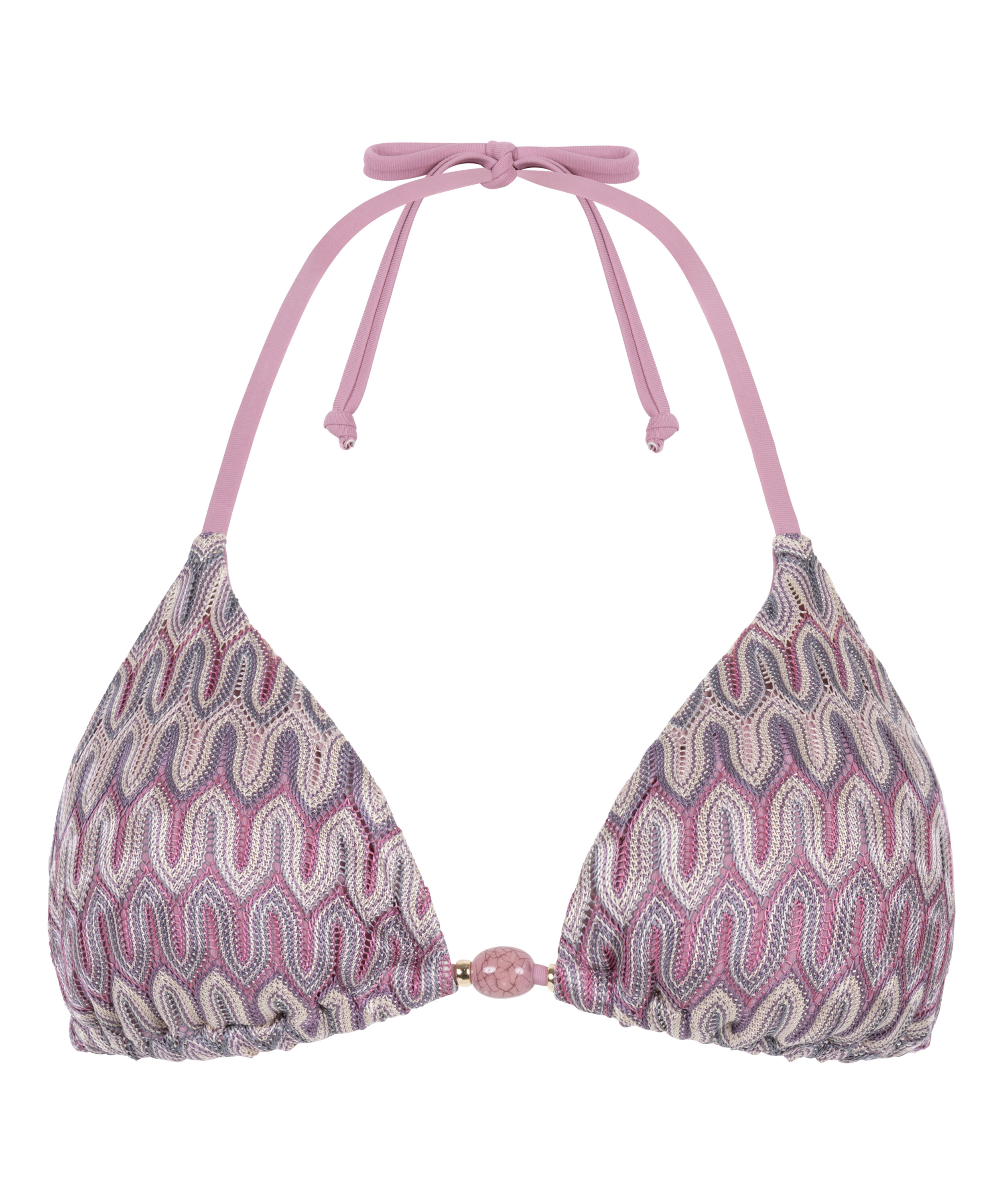 Cali Triangle Bikini Top, Pink