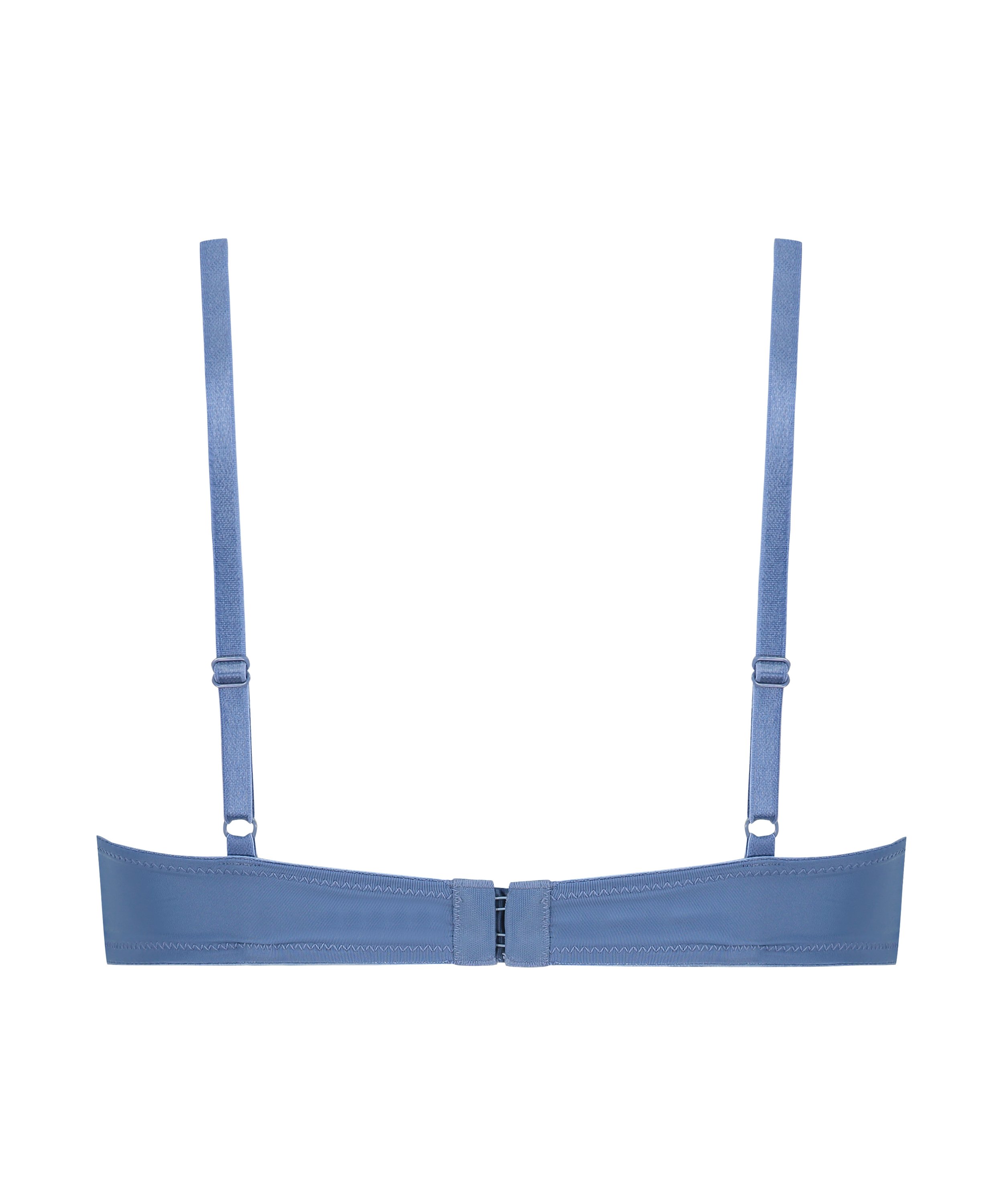 Plunge Padded Underwired Bra, Blue, main