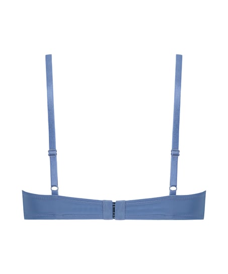 Plunge Padded Underwired Bra, Blue