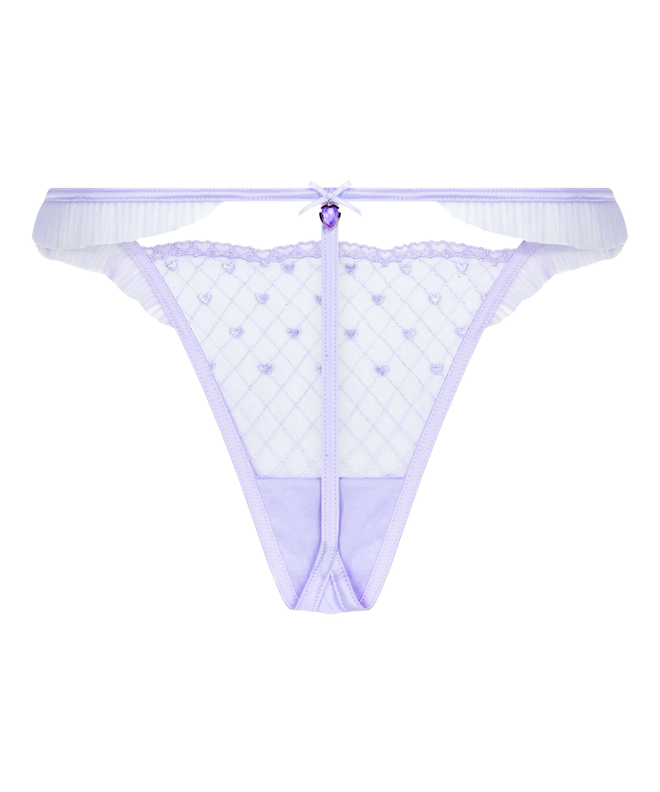 Cordelie Highleg Thong, Purple, main