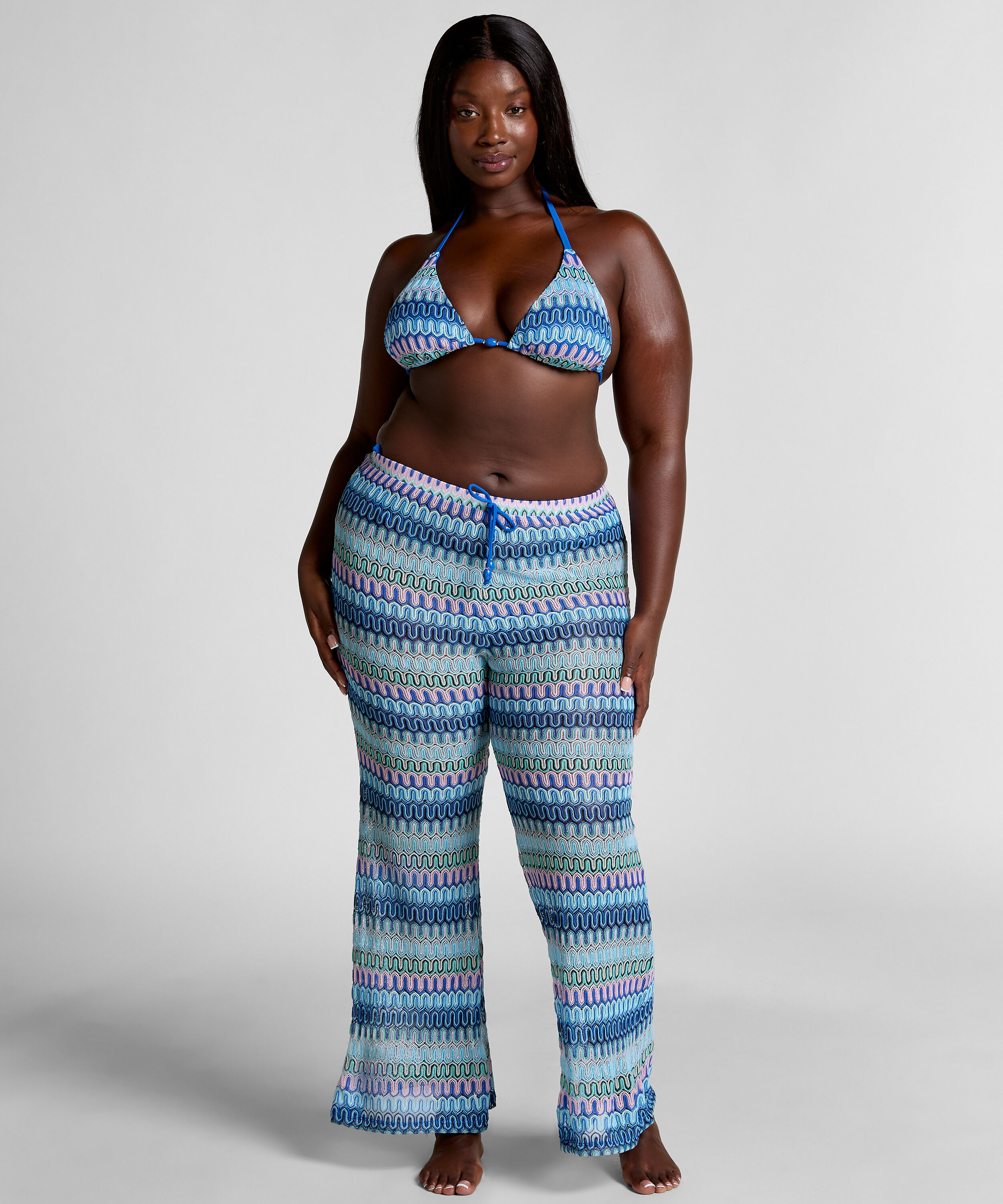 Cali Crochet Pants, Blue