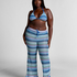 Cali Crochet Pants, Blue