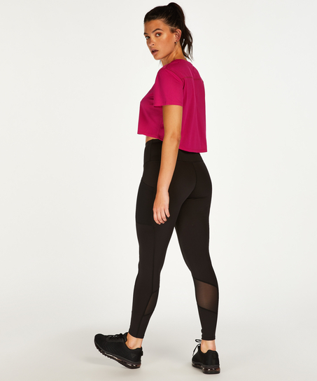 HKMX Mesh Crop Top, Pink