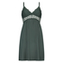 Vera jersey lace slip dress, Green