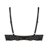Rose padded push-up bra, Black