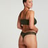 Lace Back Invisible Thong, Green
