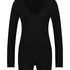 Brushed Short Onesie, Black