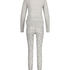 Long jersey pyjama set Gift Set, Grey