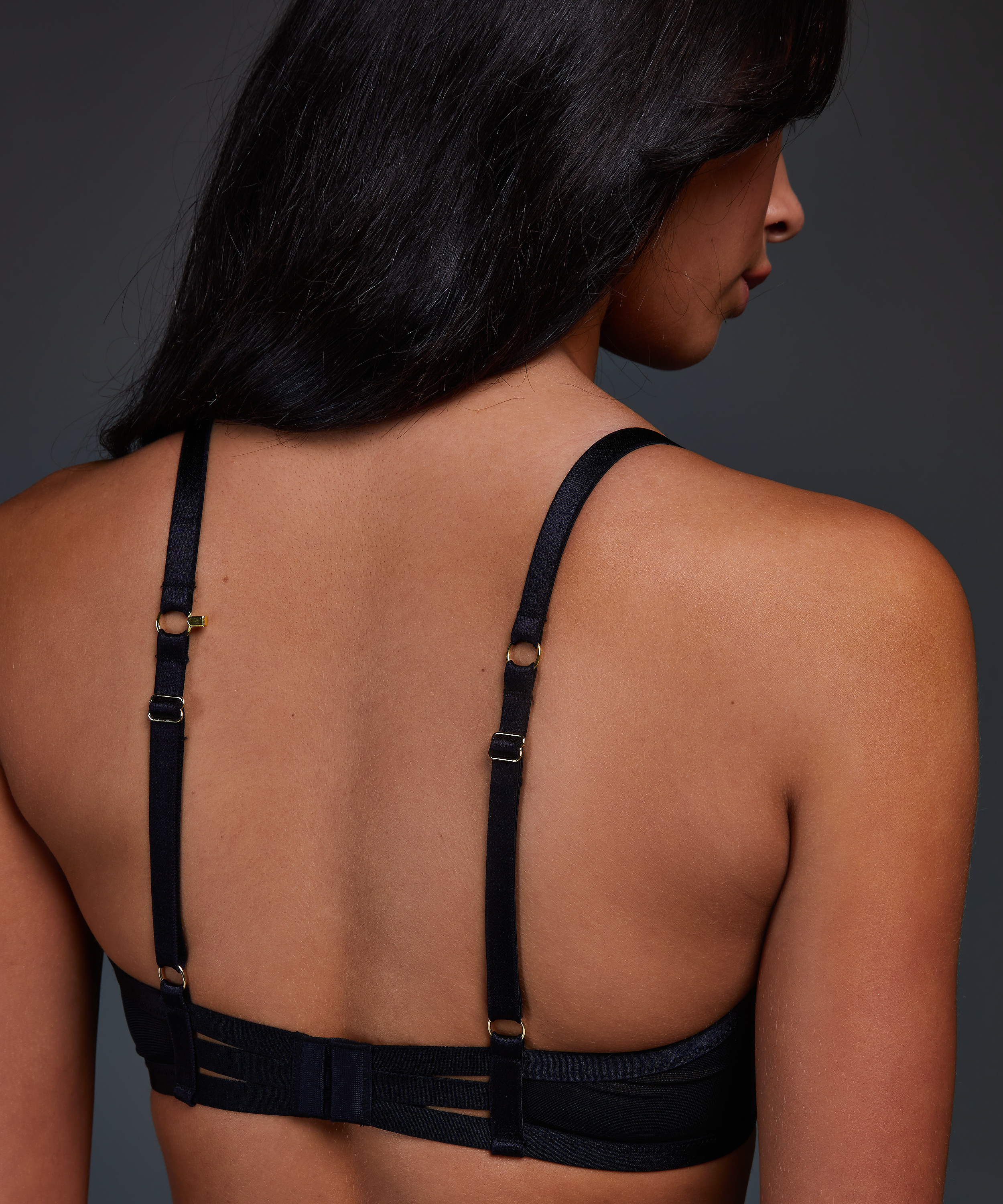 Effie Non-Padded Underwired Bra, Black, main