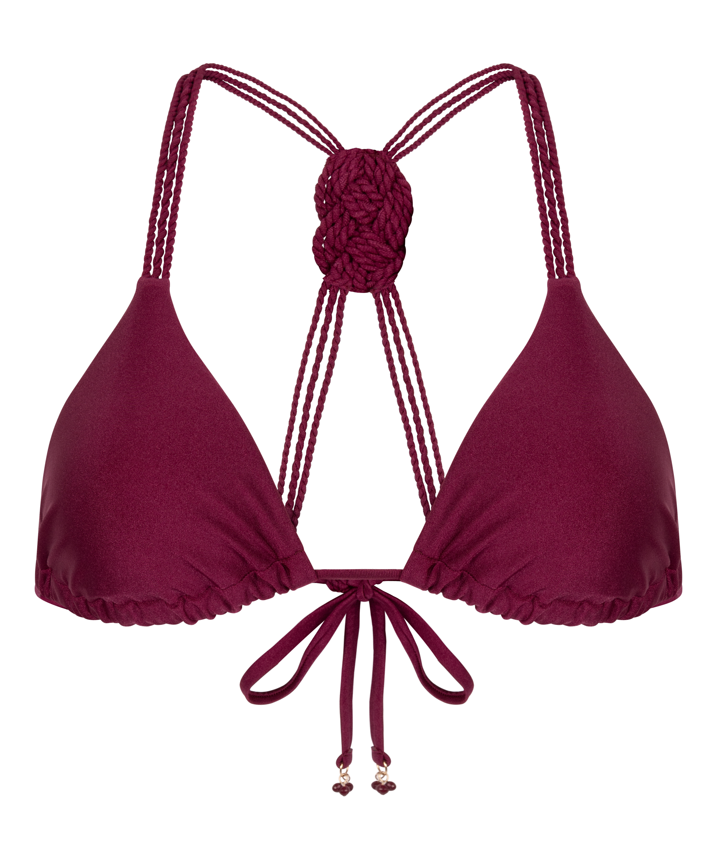 Marrakech Triangle Bikini Top, Red, main