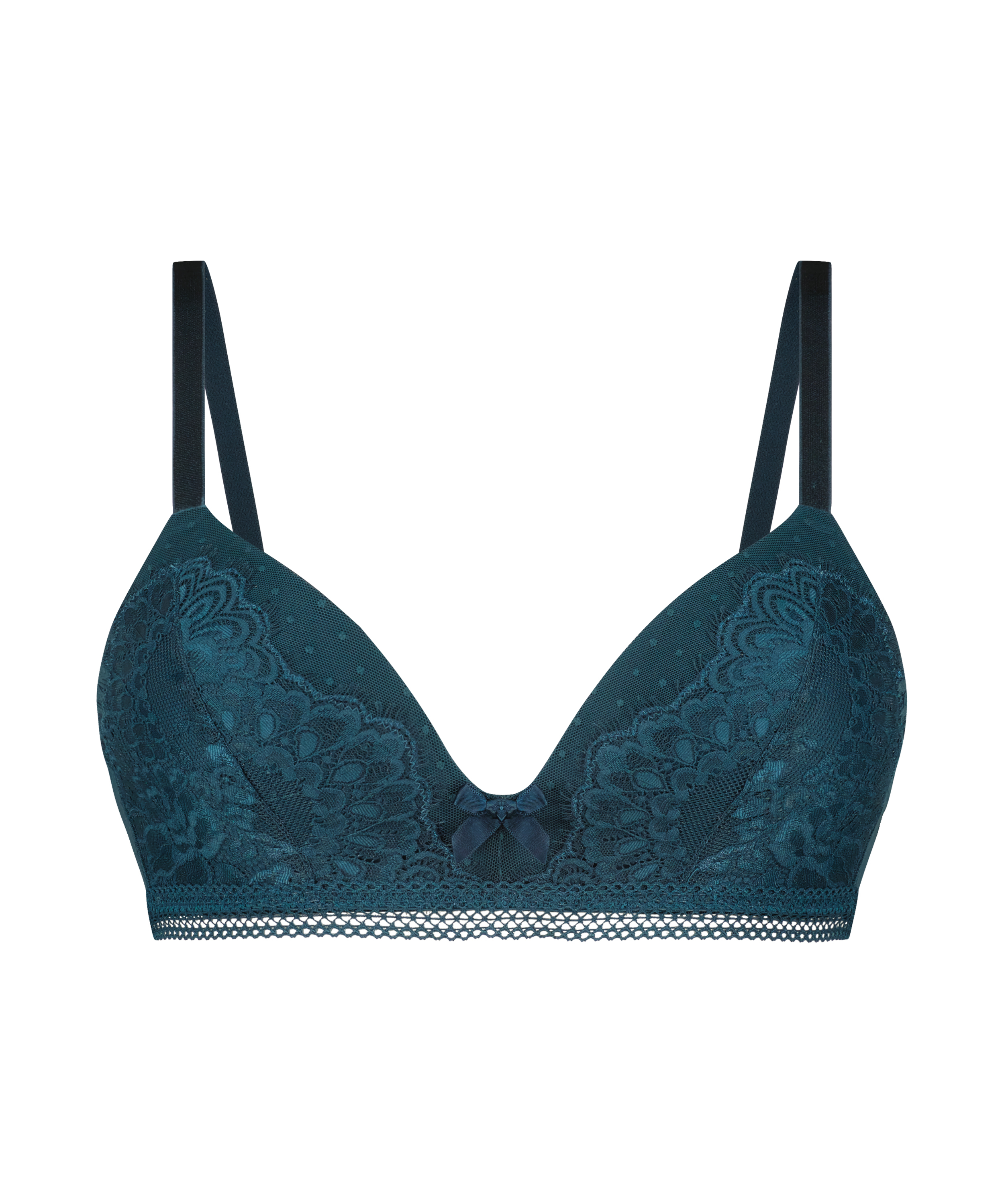 Bessie Padded Non-Wired Bra, Blue, main